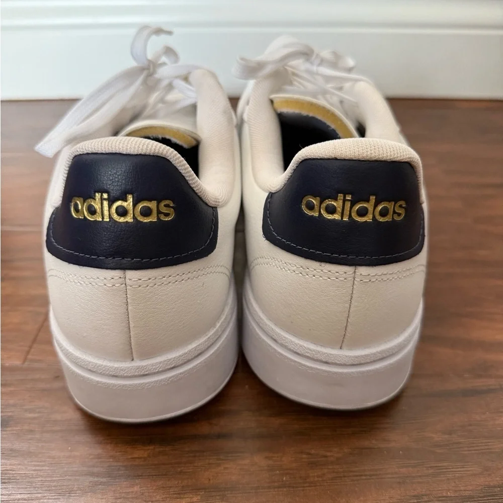Adidas Men's Grand Court Alpha Trainers White and Navy Sneakers-Size 13